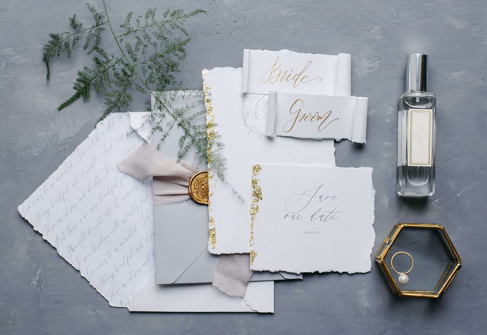 a set of stationery for weddings